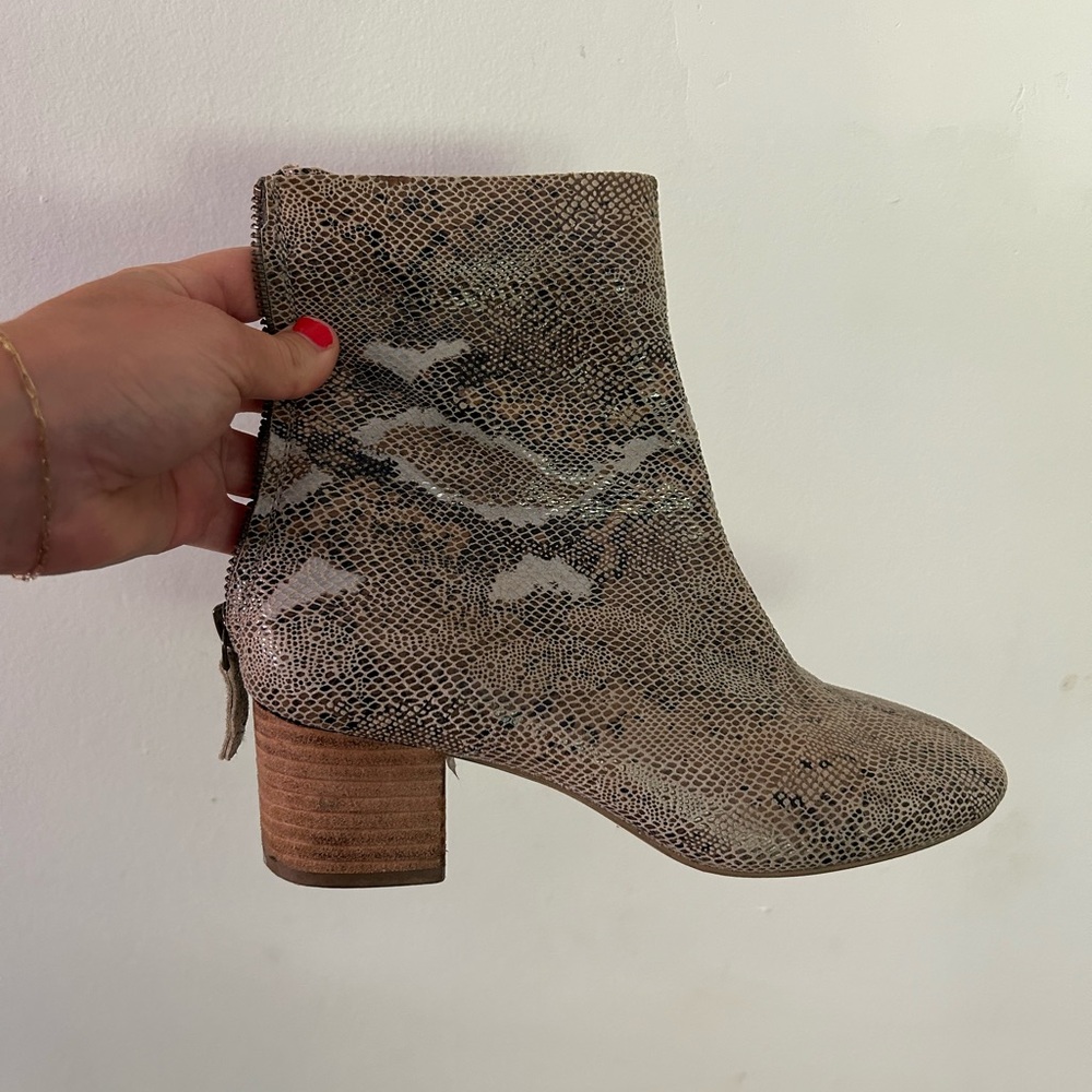 Seychelles Leather Python Boots - image 1